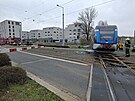 V Olomouci vykolejil na p�ejezdu vlak, zran�ny byly dv� cestuj�c�. (2. dubna...