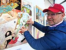 Ji Boudnk vystavuje sv akty v plzesk galerii na Slovanech. Jeden z obraz...