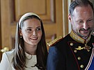 Norská princezna Ingrid Alexandra a korunní princ Haakon v Oslu (8. dubna 2025)