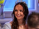 Norská princezna Ingrid Alexandra na královském banketu u p�íle�itosti náv�t�vy...