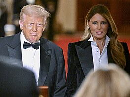 Donald a Melania Trumpovi (23. února 2025)