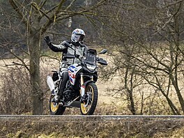 Prezident Petr Pavel si poídil loskou novinku BMW F900GS.