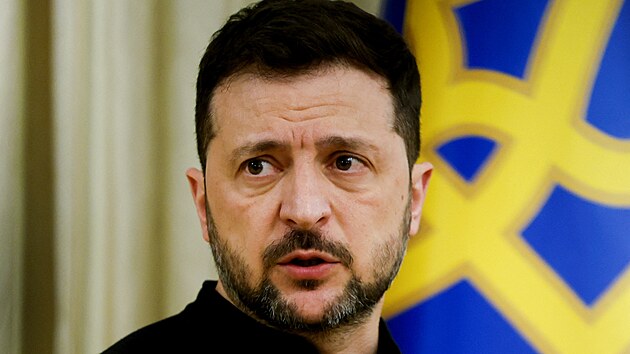 Ukrajinský prezident Volodymyr Zelenskyj v Kyjevě (4. dubna 2025)