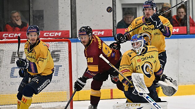Momentka z fin�lov�ho z�pasu play off 1. ligy mezi Jihlavou a Zl�nem