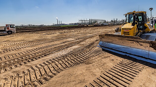 Stavba haly Opatovice nad Labem (7.dubna 2025)