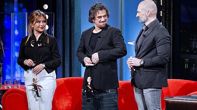 Dana Morvkov, Sagvan Tofi a Adam Dolnk v Show Jana Krause (2. dubna 2025)