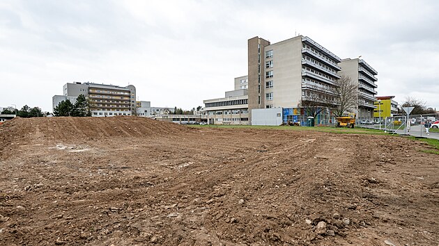 Pavilon akademika Bedrny v hradeck� fakultn� nemocnici �ek� p�estavba, vedle vznikne nov� ��st. (7. dubna 2025)