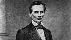 Abraham Lincoln, kandidát na prezidenta USA před projevem v Cooper Union v New...