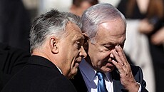 Viktor Orbán a Benjamin Netanjahu v Budape�ti (3. dubna 2025)