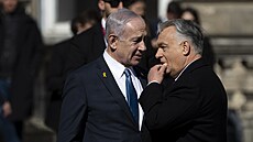 Viktor Orbán a Benjamin Netanjahu v Budape�ti (3. dubna 2025)
