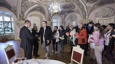 Andrej Babi� p�i výjezdu hnutí ANO za voli�i do Moravskoslezského kraje zavítal...