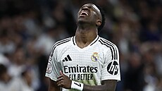 Vinicius Júnior z Realu Madrid se k�ení v semifinále poháru proti Realu...