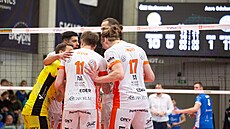 Volejbalisté Karlovarska slaví ve tvrtfinále proti Odolene Vod.