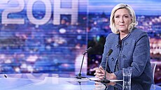 Marine Le Penová pi rozhovoru pro TF1 (31. bezna 2025)