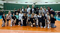 Olomoucké volejbalistky se radují z postupu do extraligového finále.