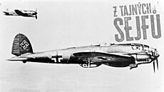 Nacistický bombardér Heinkel He 111. Práv na nm se lajtnant Paul Seidel vydal...