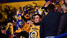 Zlín�tí fanou�ci p�i utkání s Jihlavou.