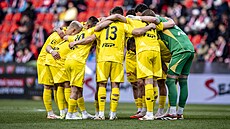 Fotbalisté Sigmy slaví postup do semifinále poháru.