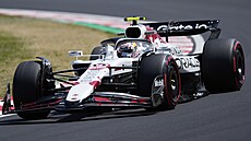 Júki Cunoda v tréninku na Velkou cenu Japonska.