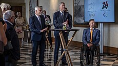 Slavnostní podpis p�ihlá�ky na XXV. Zimní olympijské hry v Itálii 2026 za...
