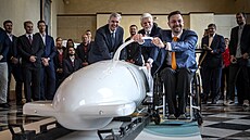 Slavnostní podpis p�ihlá�ky na XXV. Zimní olympijské hry v Itálii 2026 za...