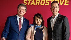 Místopedseda hnutí Jan Lacina, starostka mstské ásti Praha-Petrovice Olga...