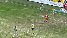 Teplické h�i�t� p�i zápase fotbalové ligy s Jabloncem