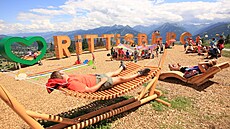 Rittisberg, odpo�ívající turisti