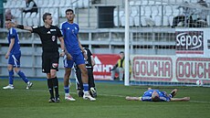 Prostjovtí fotbalisté po inkasovaném gólu