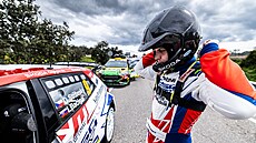 eský pilot Dominik Stíteský bhem závodu Rallye Sierra Morena v rámci...