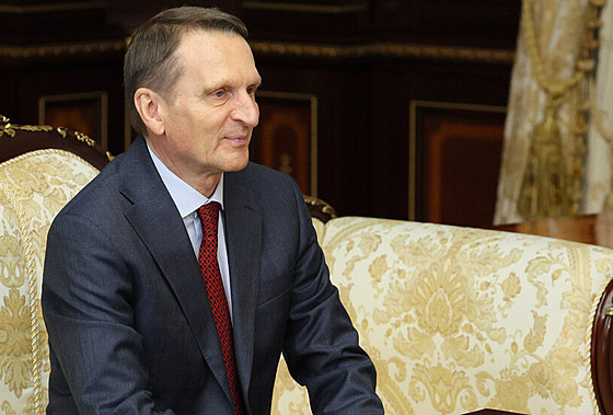 �éf ruské civilní rozv�dky SVR Sergej Nary�kin se v Minsku setkal s b�loruským...