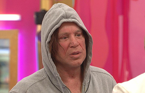 Mickey Rourke v show Celebrity Big Brohter (duben 2025)