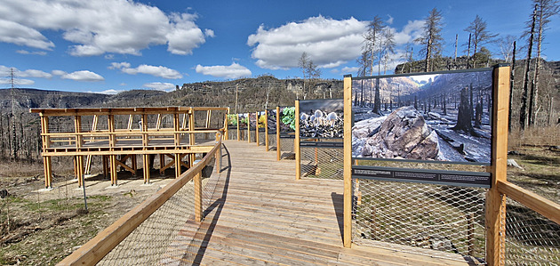 Nová vyhlídková ploina s trvalou výstavou velkoformátových fotografií u...