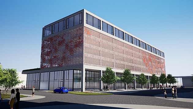 Vizualizace nové výpravní budovy vlakového nádraí ve Zlín (duben 2025)