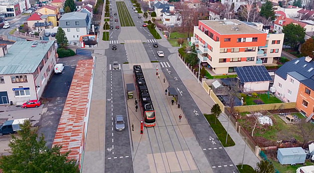 Takhle pojedete tramvají do Zdib. PID se pochlubil vizualizací chystané trati