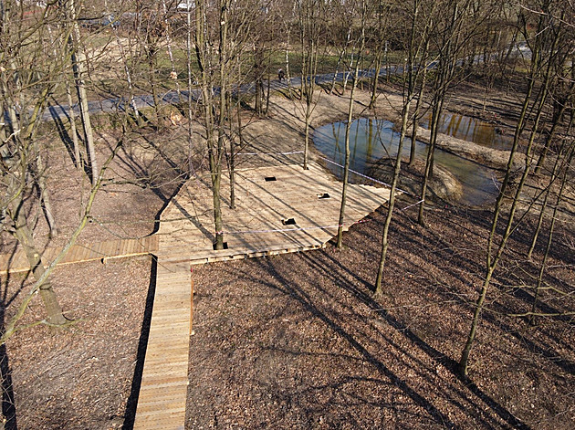 Plocha o rozloze asi 8 200 m&#178; je patn pístupná kvli pvodní vegetaci i...