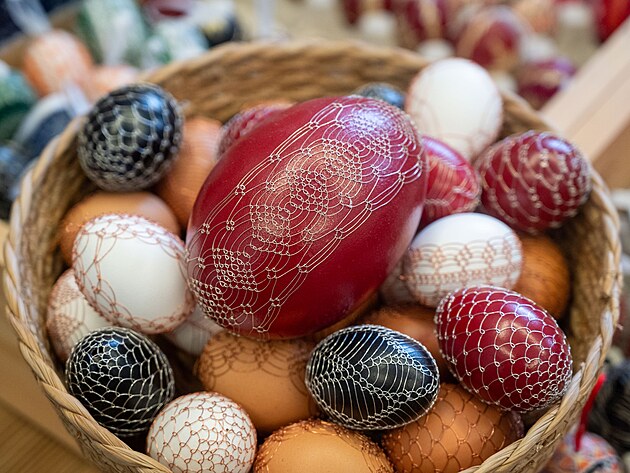 Dr�tkovan� kraslice od krasli���ky Lenky Dur��kov� (duben 2025)