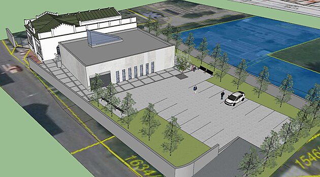 Nová obadní sí v Litomicích bude mít tvar kvádru, doplní ji nové chodníky a...