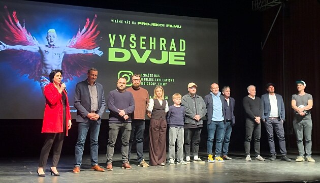 Regionální p�edpremiéru podpo�ila delegace herc� a tv�rc� filmu, p�ítomné...