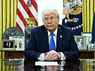 Donald Trump v Oválné pracovn (21. bezna 2025)