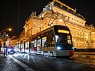 Prask dopravn podnik uvedl do zkuebnho provozu zbrusu novou tramvaj typu...