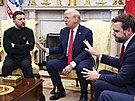 Americký viceprezident J. D. Vance bhem setkání ukrajinského prezidenta...