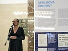 editelka Archivu msta Ostravy Mgr. Hana stkov pi vernisi vstavy Co...