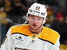 Útoník Nashvillu Jakub Vrána bhem utkání proti Vegas.