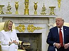 Italská premiérka Giorgia Meloniová v Bílém dom jednala s americkým...