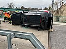 Dopravn nehoda na frdlantskm most pes Smdou (11. dubna 2025)