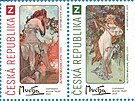 eská pota vydává dva aríky potovních známek, které pipomínají eskou stopu...