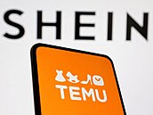 Aplikace ínských e-shop Temu a SHEIN.