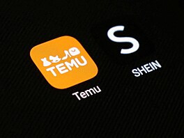 Aplikace �ínských e-shop� Temu a SHEIN.