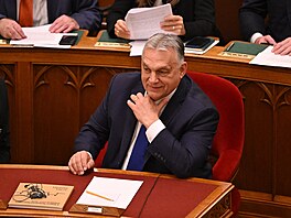 Maarský premiér Viktor Orbán (14. dubna 2025)